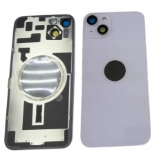 Задняя крышка для iPhone 14 plus с магнитами и окошками камеры (фиолетовый)
