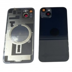 Задняя крышка для iPhone 14 plus с магнитами и окошками камеры (черный)