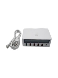 Многопортовая USB-анализатор Smart для беспроводной зарядки 4 Usb и 1 Qc3.0