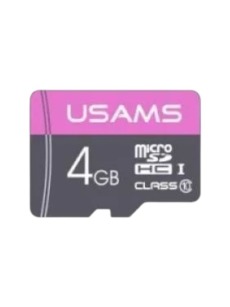 Карта памяти micro-SDHC 4Gb Usams class 6 (с адаптером SD)