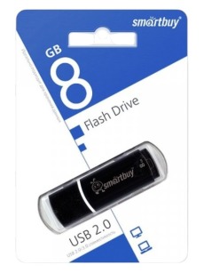 Флэш накопитель Smartbuy 8GB USB 2.0 черный