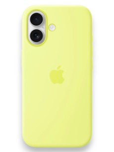 Чехол для iPhone 17 MagSafe Silicone Case Neon Yellow 1:1 (закрытый низ) Неоновый желтый