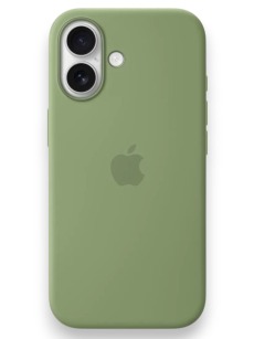 Чехол для iPhone 17 MagSafe Silicone Case Light Moss 1:1 (закрытый низ) зеленый