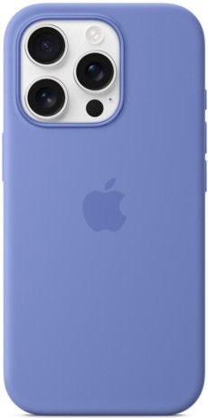 Чехол для iPhone 16 Pro MagSafe Silicone Case 1:1 Periwinkle (закрытый низ) голубой