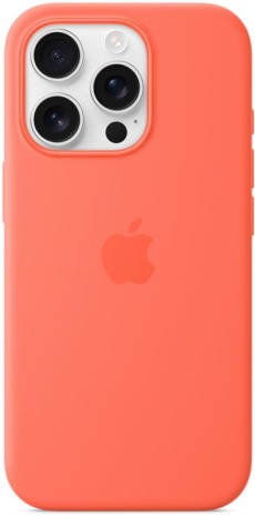 Чехол для iPhone 16 Pro MagSafe Silicone Case 1:1 Tangerine (закрытый низ) мандариновый