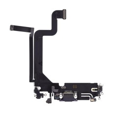 Шлейф для iPhone 14 Pro max на системный разъем, микрофон, фиолетовый, OEM
