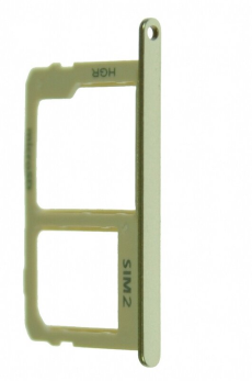Держатель 2 SIM и MMC для Samsung Galaxy J5 Prime G570 золотой OEM